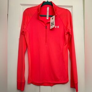 Bright melon, Under Armour, quick dry long sleeved teeshirt, NWT, Lg
